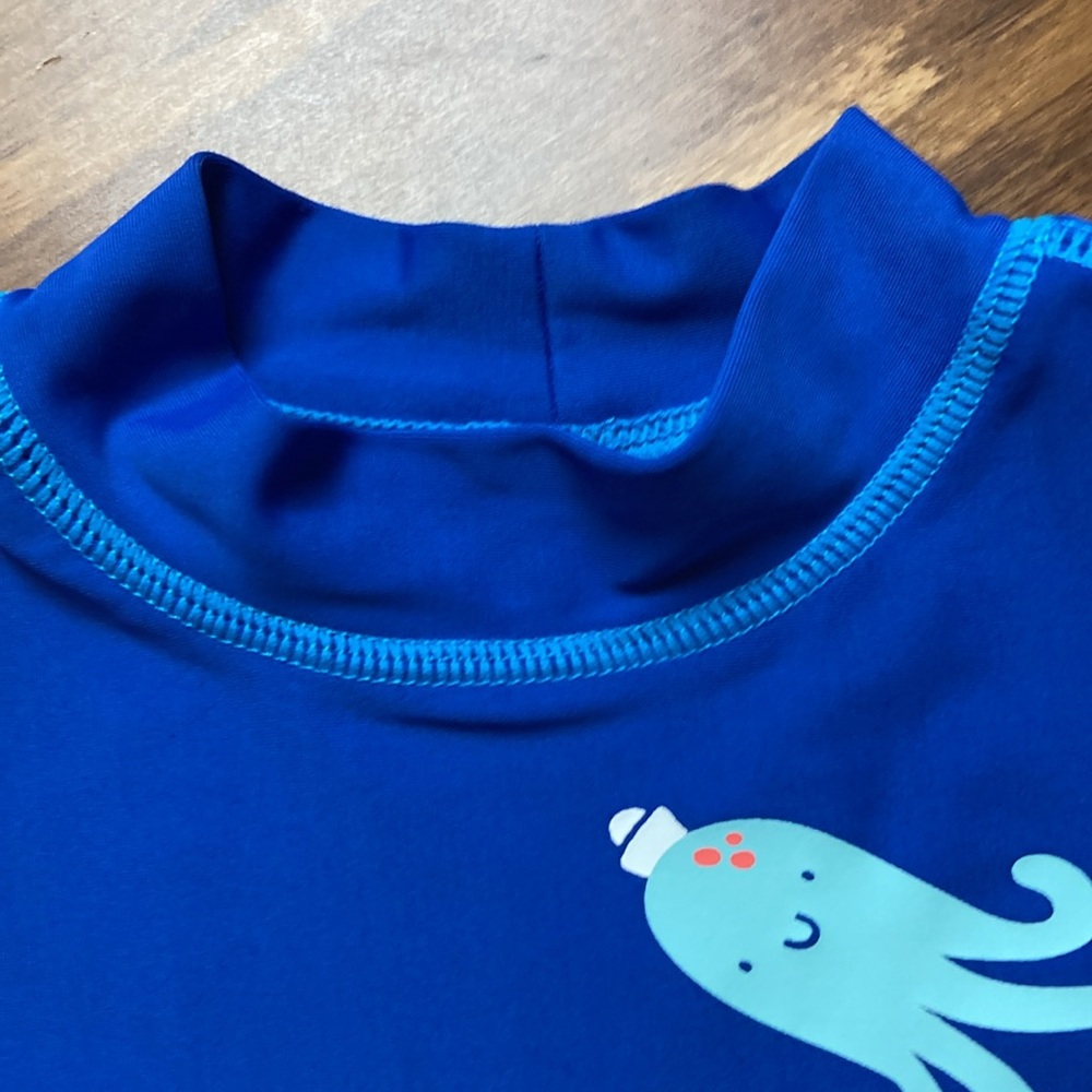 Carters Rash Guard Swim Trunk Set 12M - Picture 4 of 11